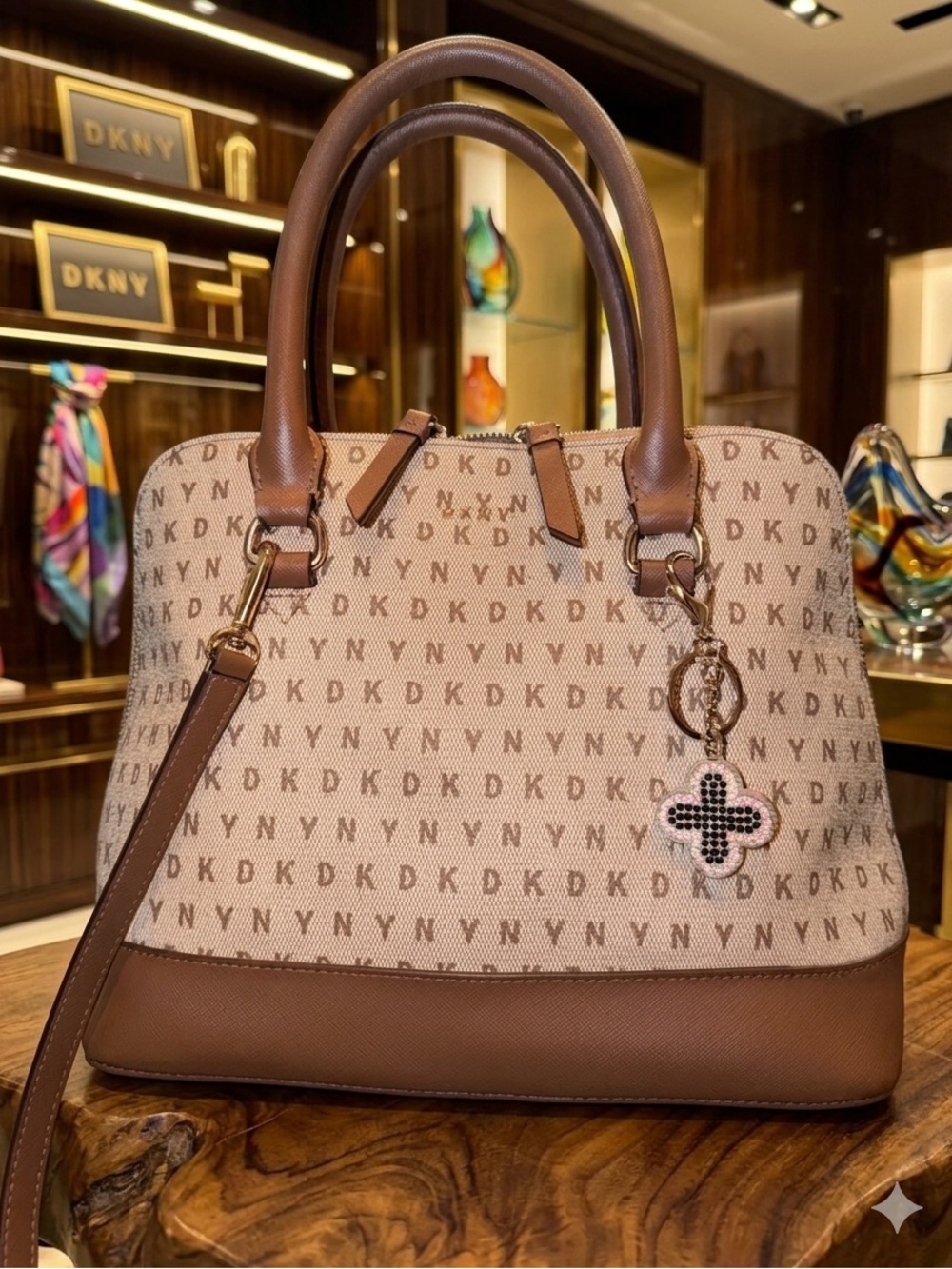 DKNY Bryant Signature Dome Satchel